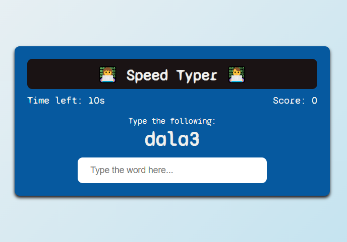 Speed Typing